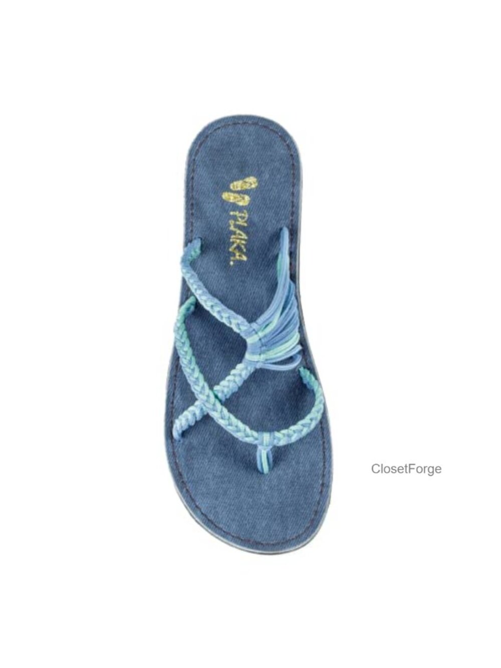 Woven Flip Flops for Women Handmade Flat Sandals